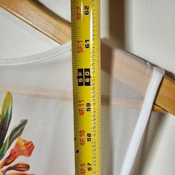 EUC LIKE NEW BISOU BISOU MICHELE BOHBOT FLORAL SLEEVELESS MAXI DRESS SIZE 10 / M - Picture 13 of 14